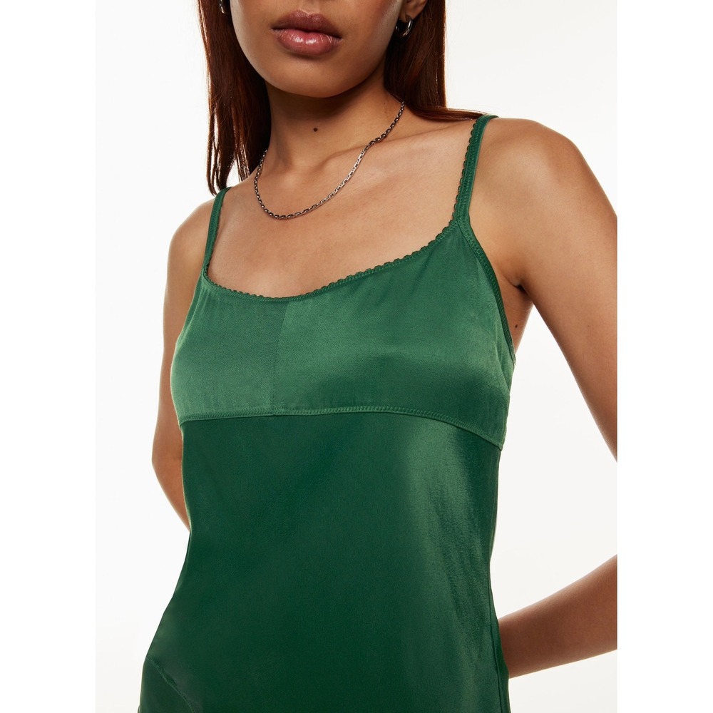 Aritzia Sunday Best Rosette Camisole in Nori Green Size XS